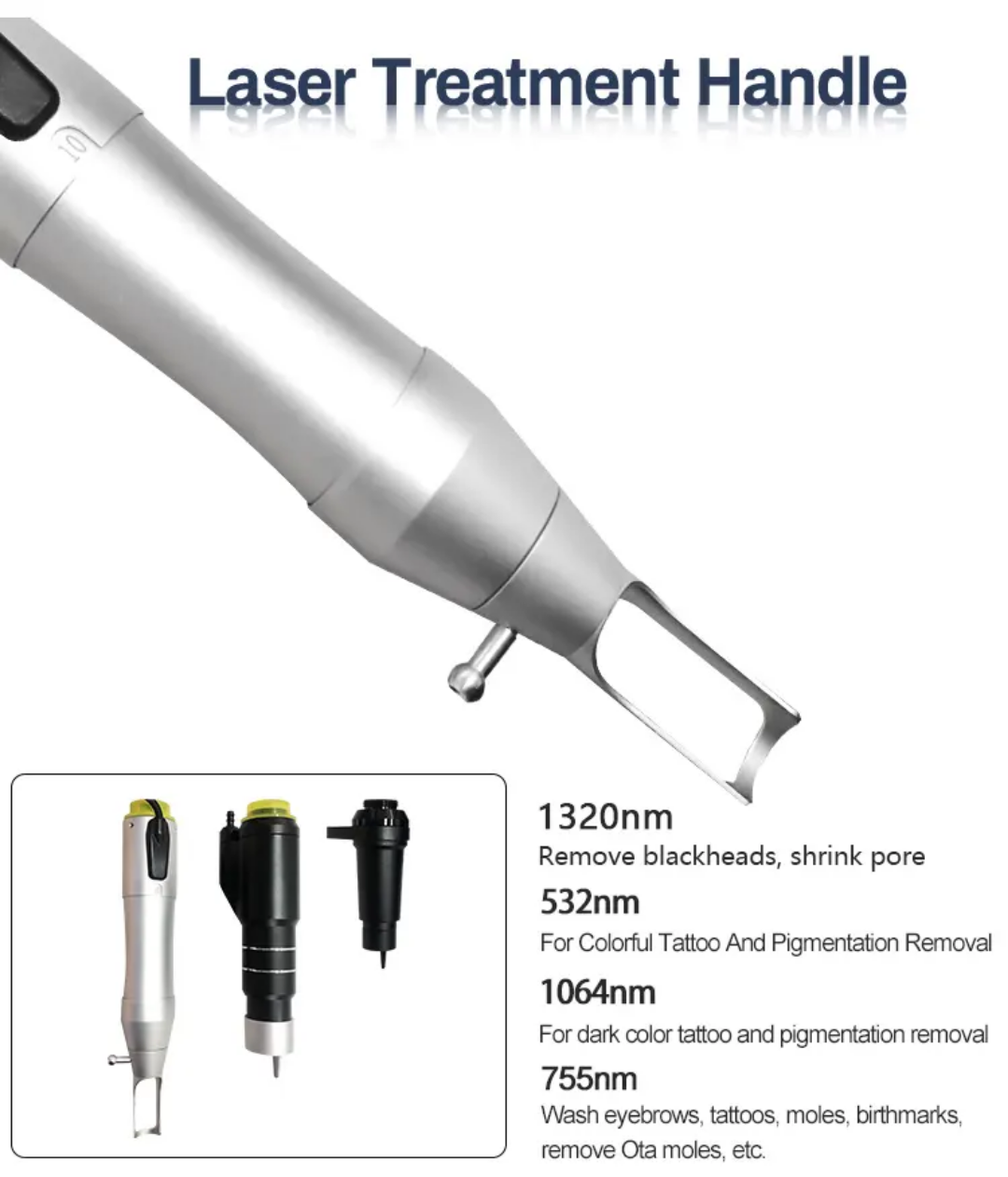 Portable Picosecond Tattoo Removal & Carbon Peel 755nm 1320nm 532nm