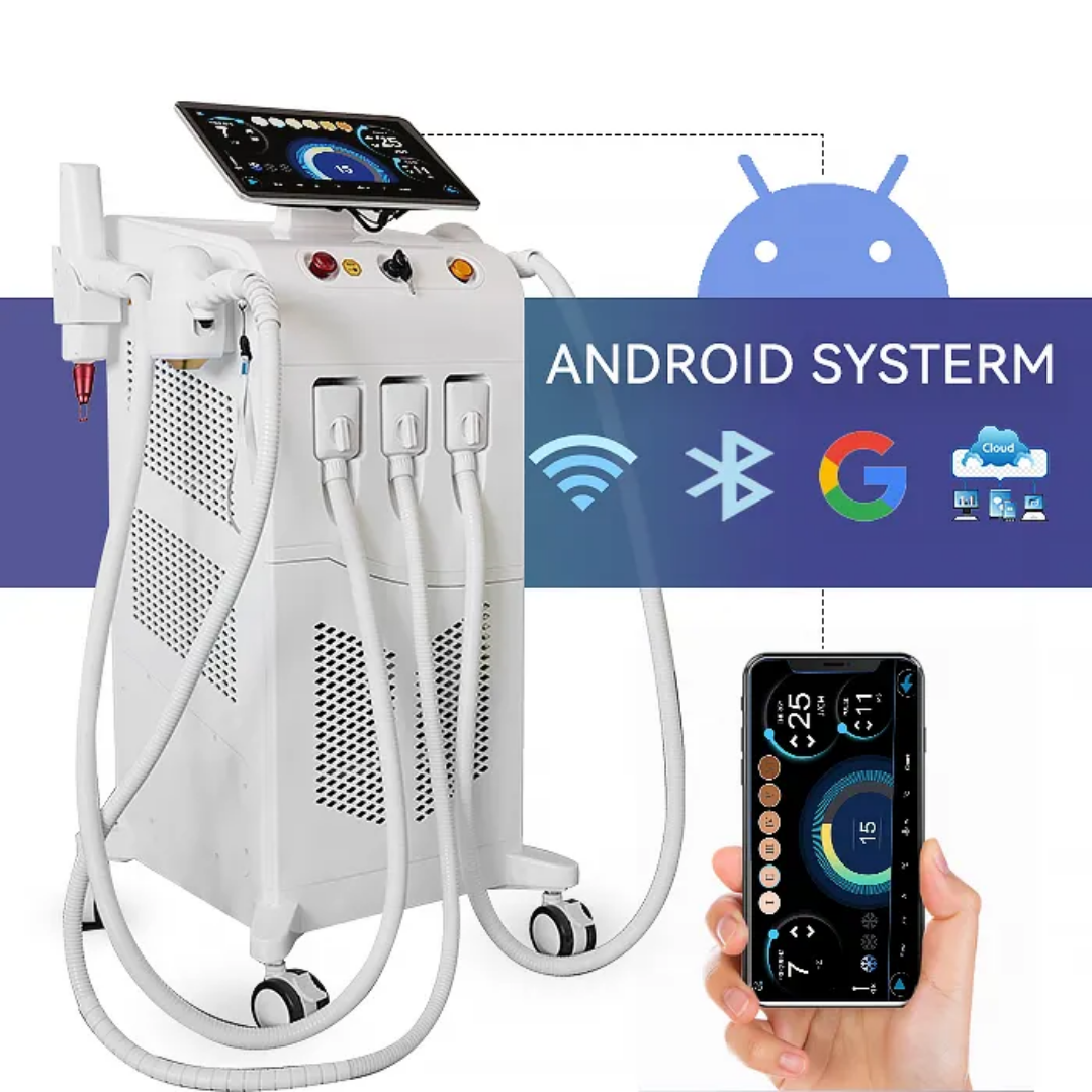 4 in 1 Multifunctional IPL ND Yag  755 808 1064 Laser 808nm Diode Laser Hair Removal Machine