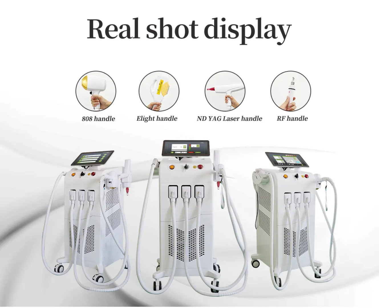4 in 1 Multifunctional IPL ND Yag  755 808 1064 Laser 808nm Diode Laser Hair Removal Machine