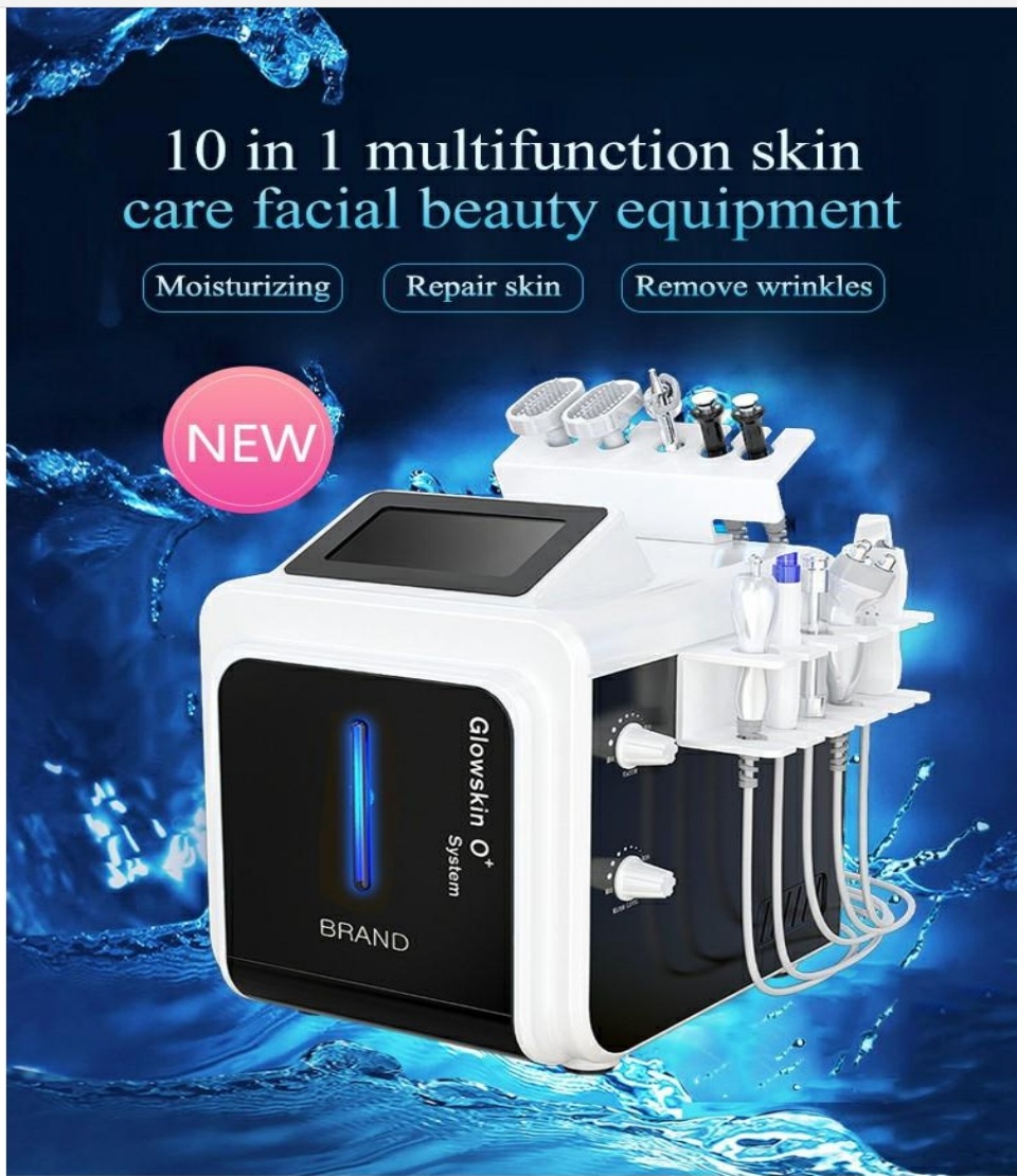 Advanced 10 in 1 Multifunction Skin Care Hydra Facial Beauty Spa Equipment