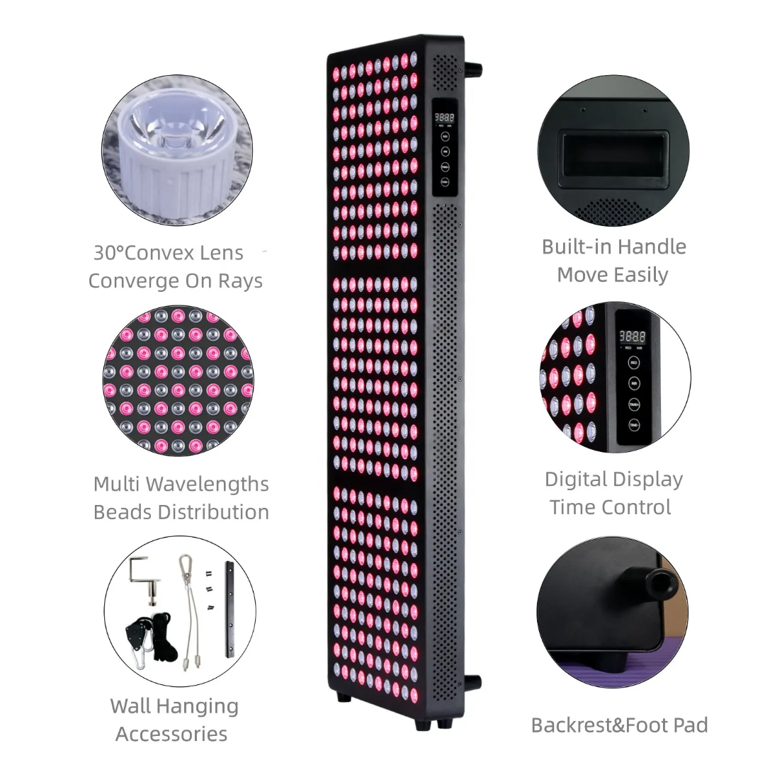 7 Wavelengths Full Body Pain Relief Face Beauty Skin Care LED Red Light Therapy Panel