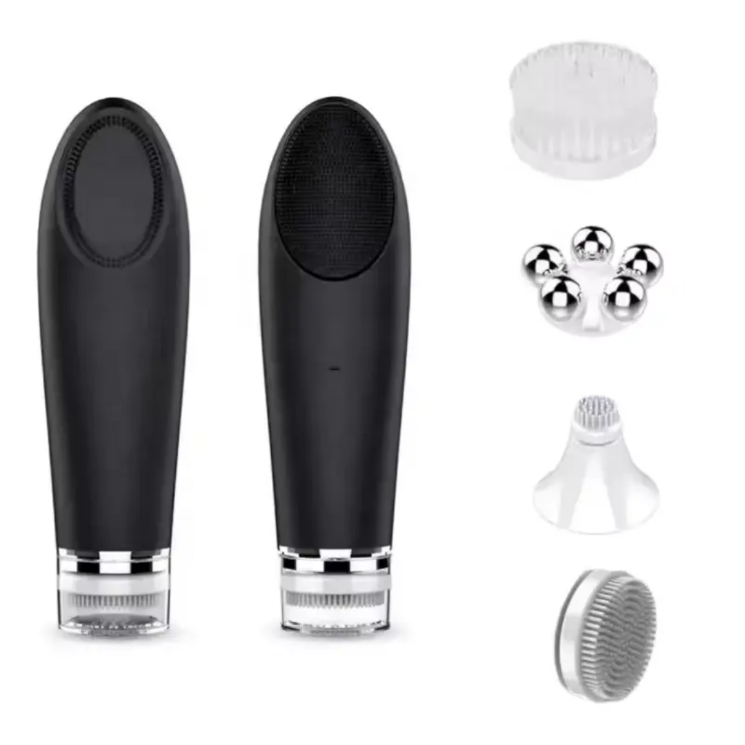 4 in 1 electric exfoliation facial cleansing brush face roller