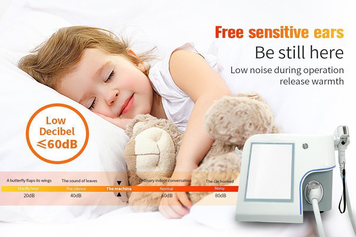 Portable Low Noise Laser Hair Removal Device Suitable for all skin types