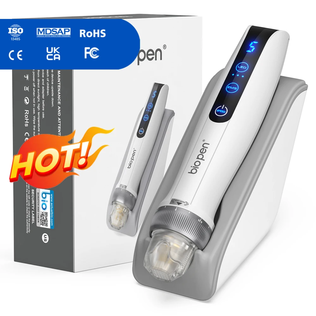 Advanced 3-in-1 Microneedling Pen with EMS & Red Light Therapy – Free Shipping