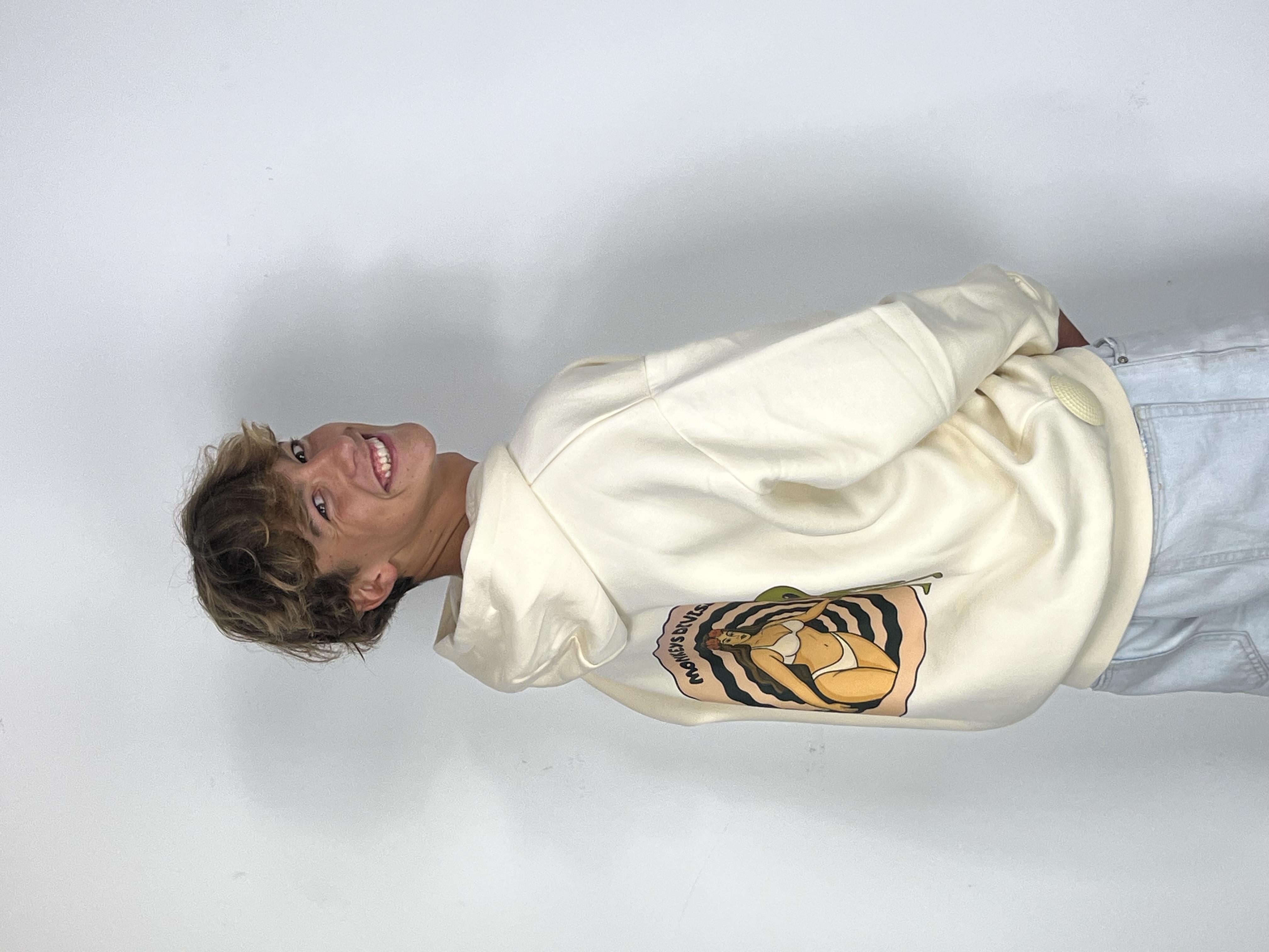 BEIGE HOODIE