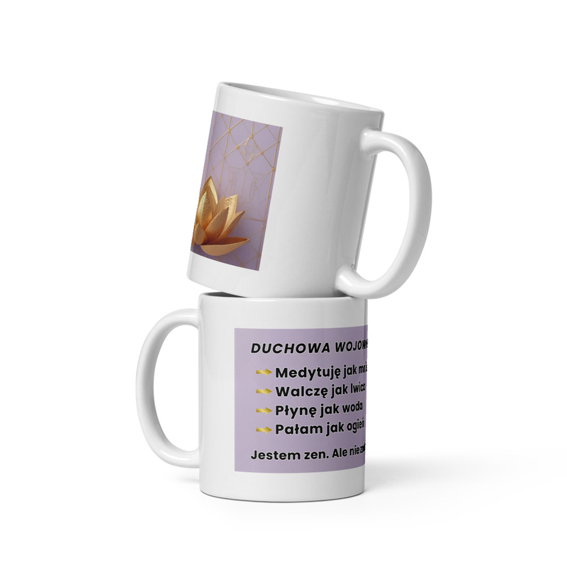 Kubek "Duchowa wojowniczka #2" | 330 ml | Energia prosto z Bali