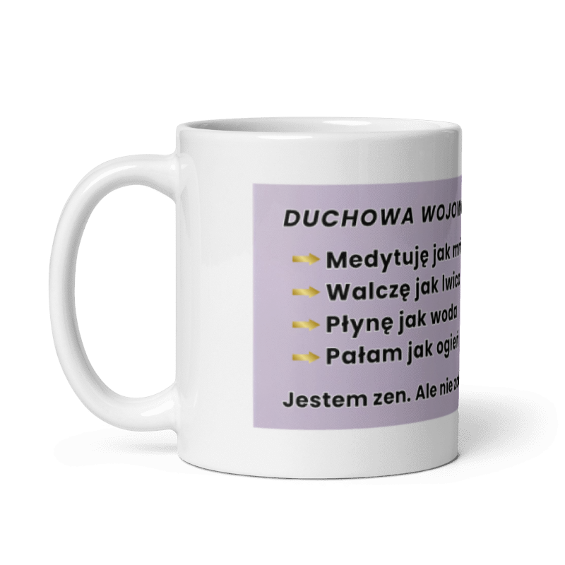 Kubek "Duchowa wojowniczka #2" | 330 ml | Energia prosto z Bali
