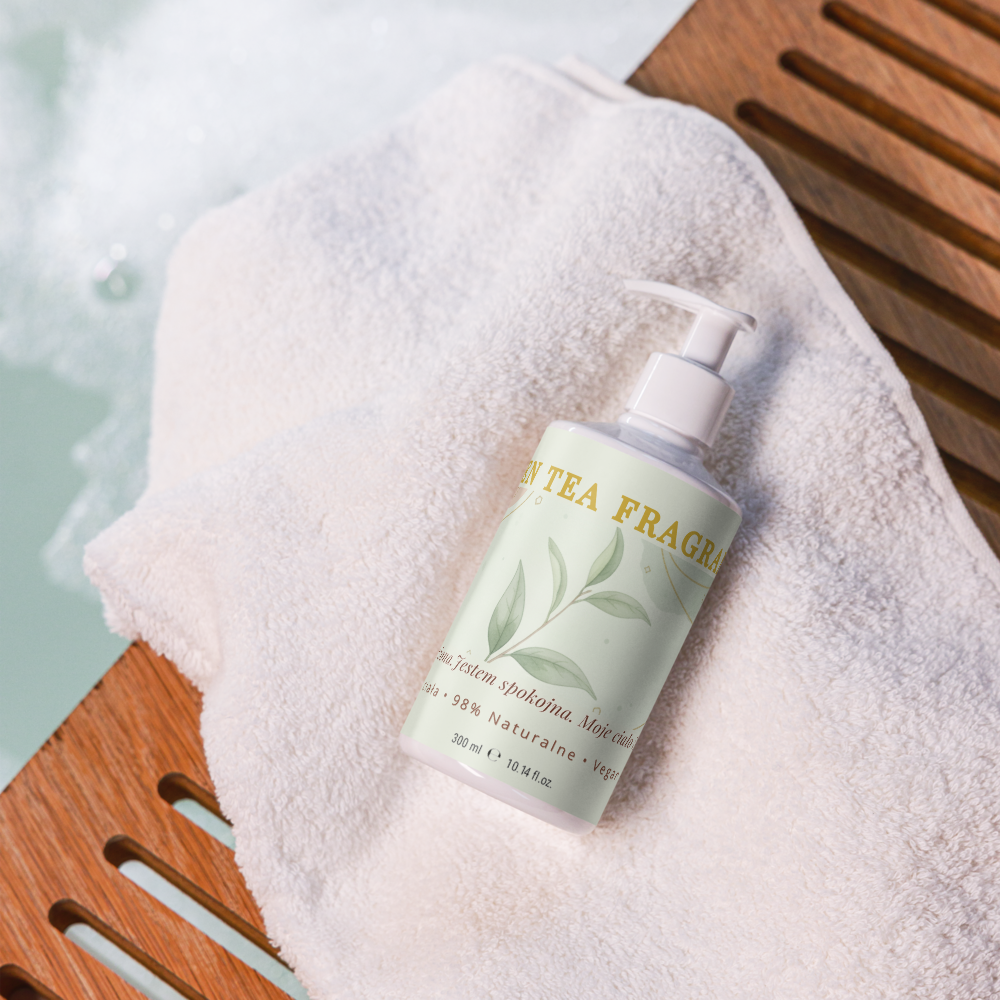 Mydło "Green Tea" | Płyn do Mycia Rąk i Ciała | 98% Naturalny | COSMOS | Vegan | Spokój z Bali
