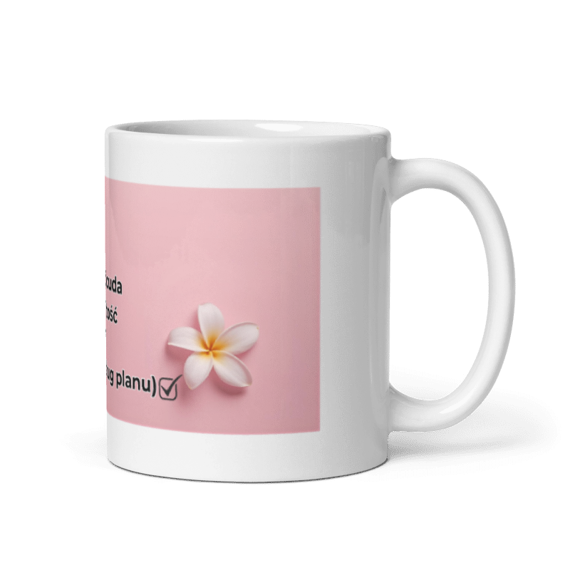 Kubek "Kawa, Manifestacja, Cuda" | 330ml| Energia prosto z Bali 