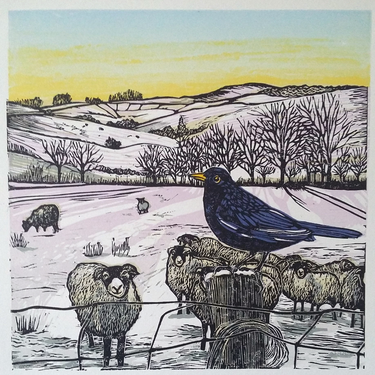 Two prints set  (Evensong and Robin's Song)