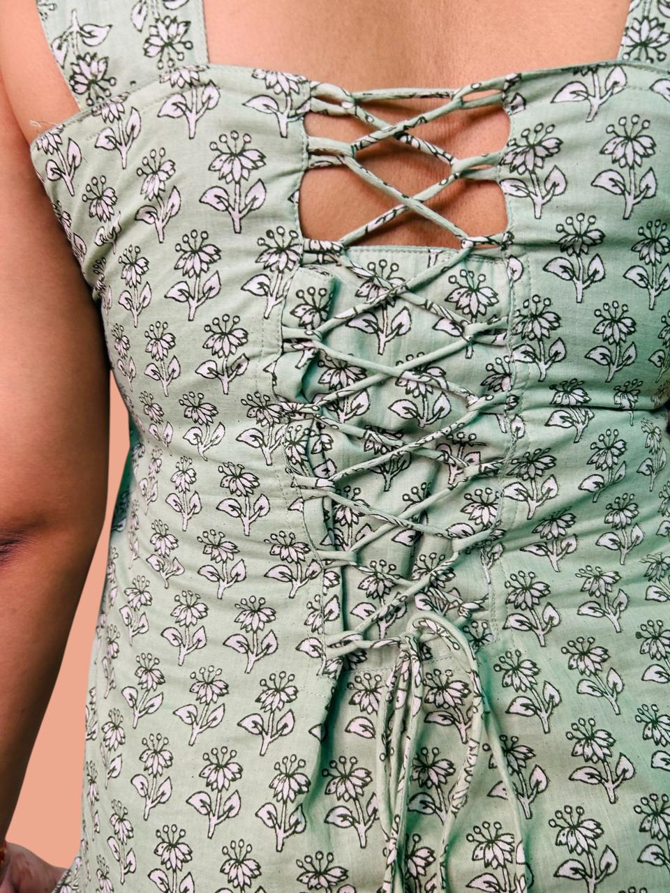 Kiran Kurti with Corset Back