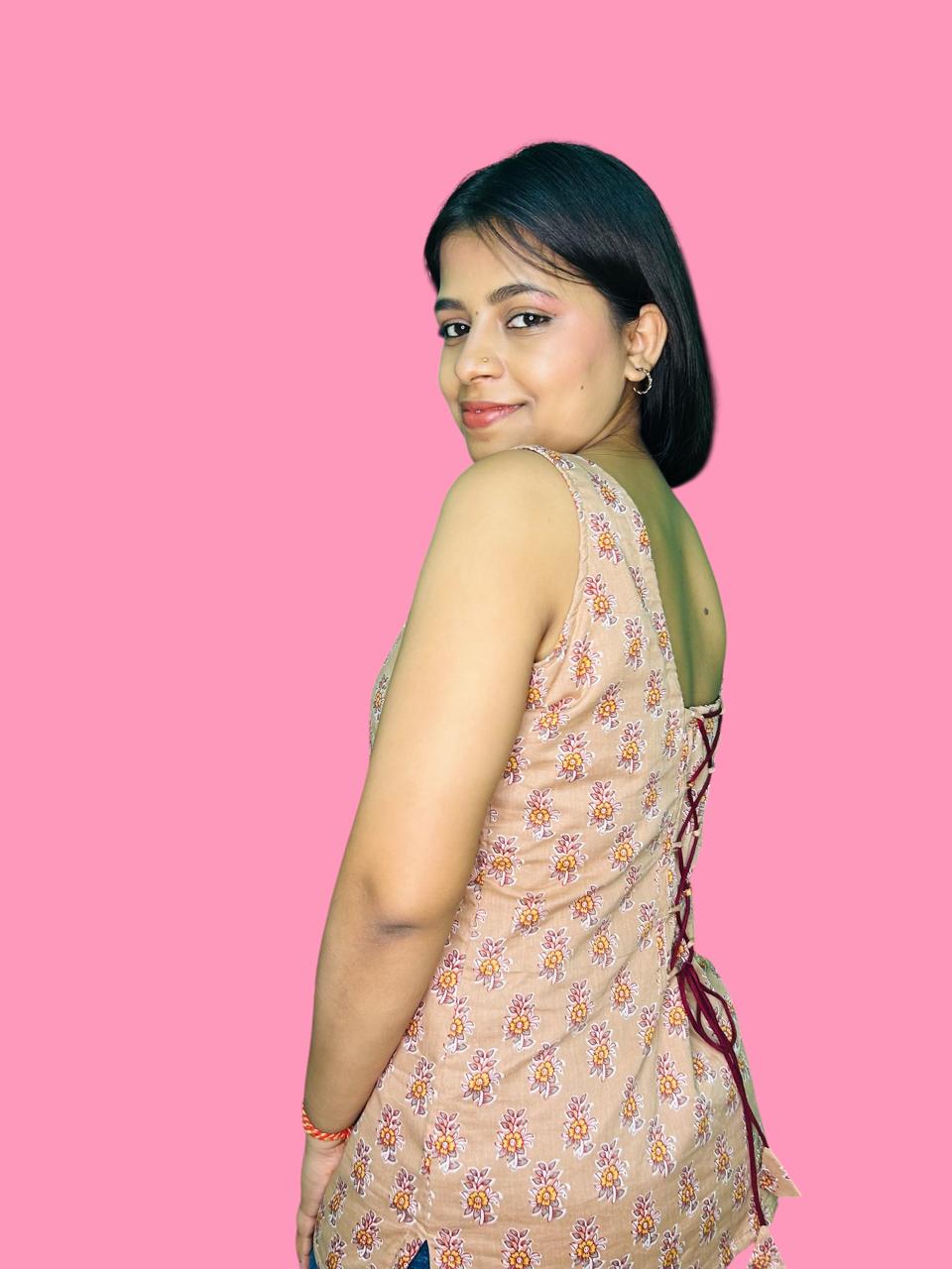 Rekha Kurti with Corset Back