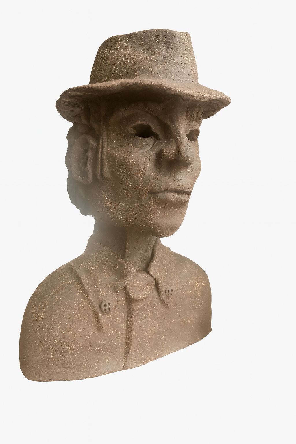 Busto de hombre con sombrero