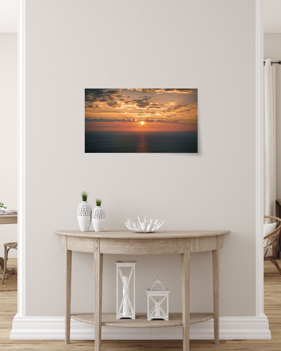 Coucher de soleil à Étretat