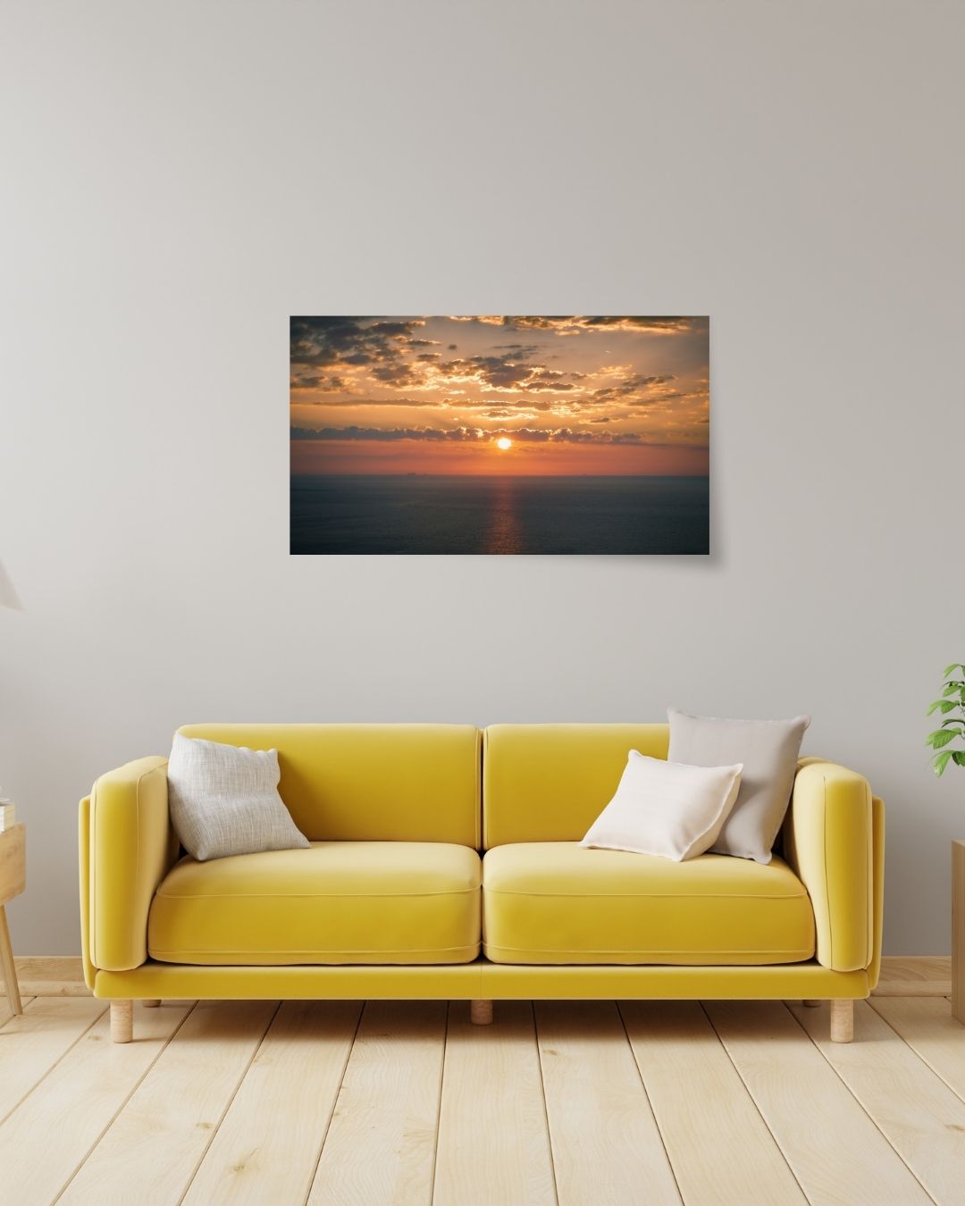 Coucher de soleil à Étretat