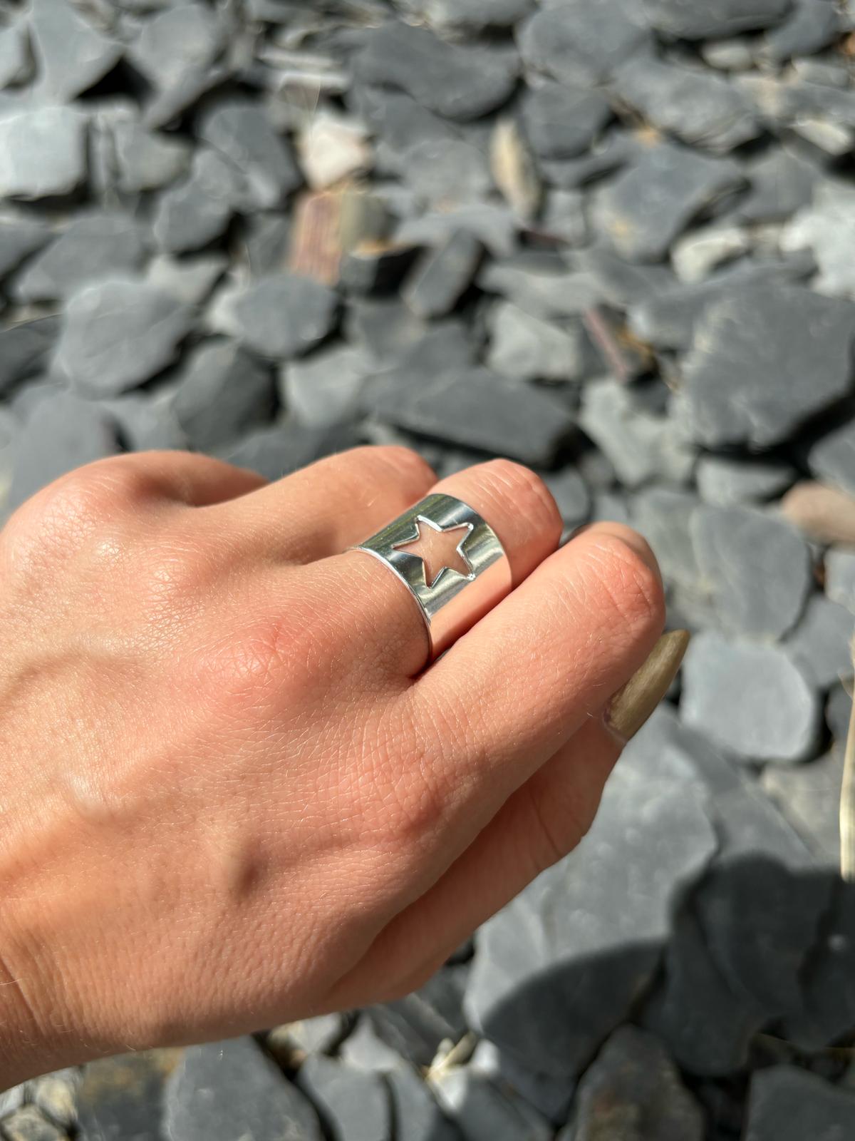 Bague Étoile Alice plaquée argent