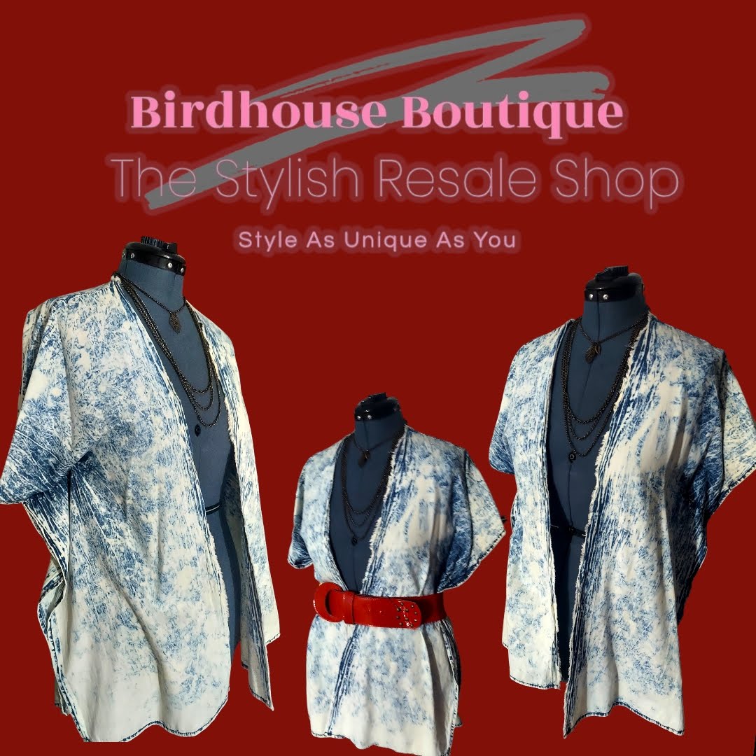 Denim Stonewash Kimono