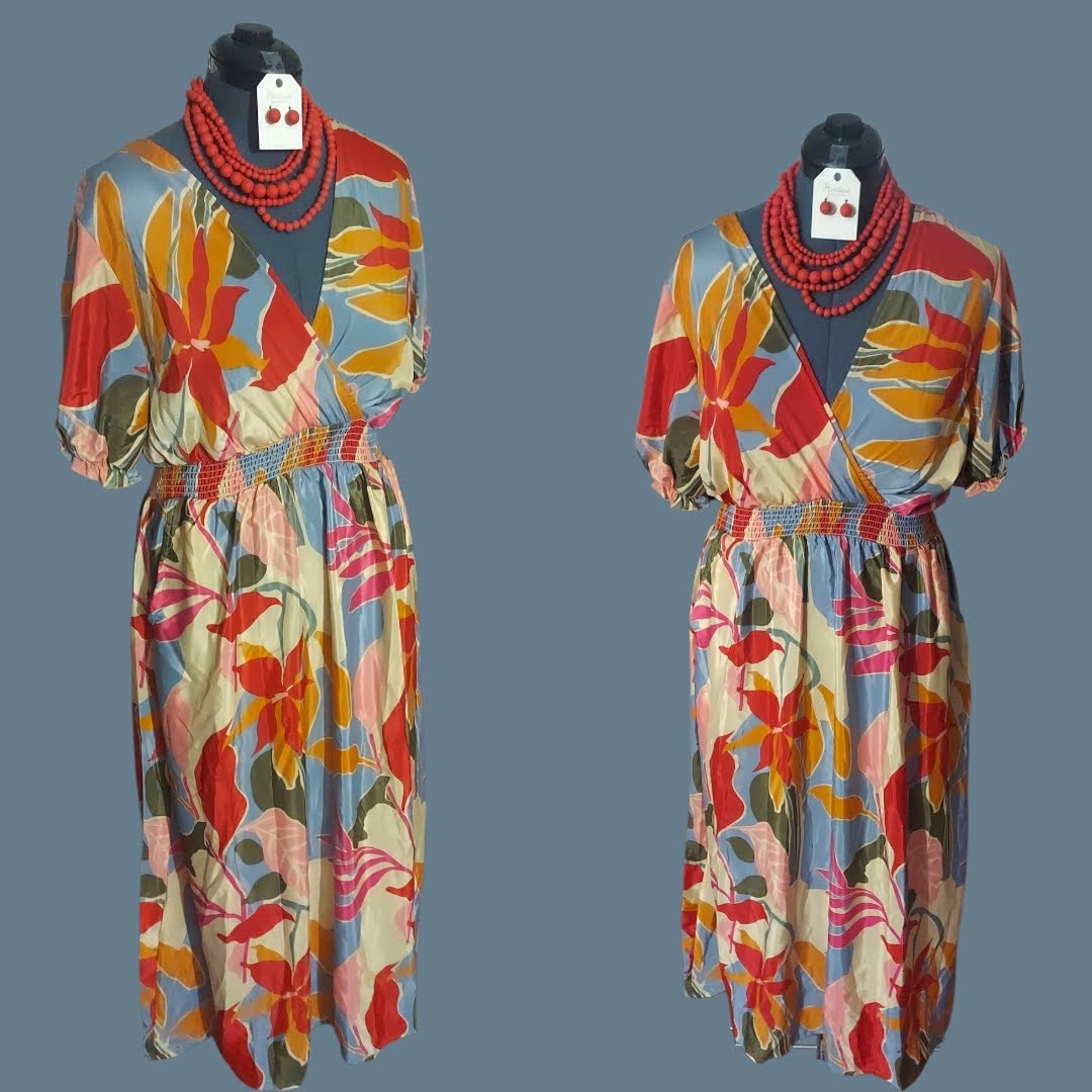 Multi Color Floral Dress