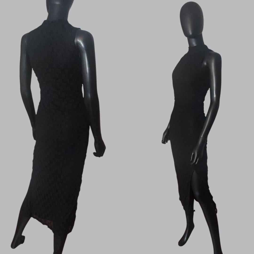 Black lace Sleeveless Dress