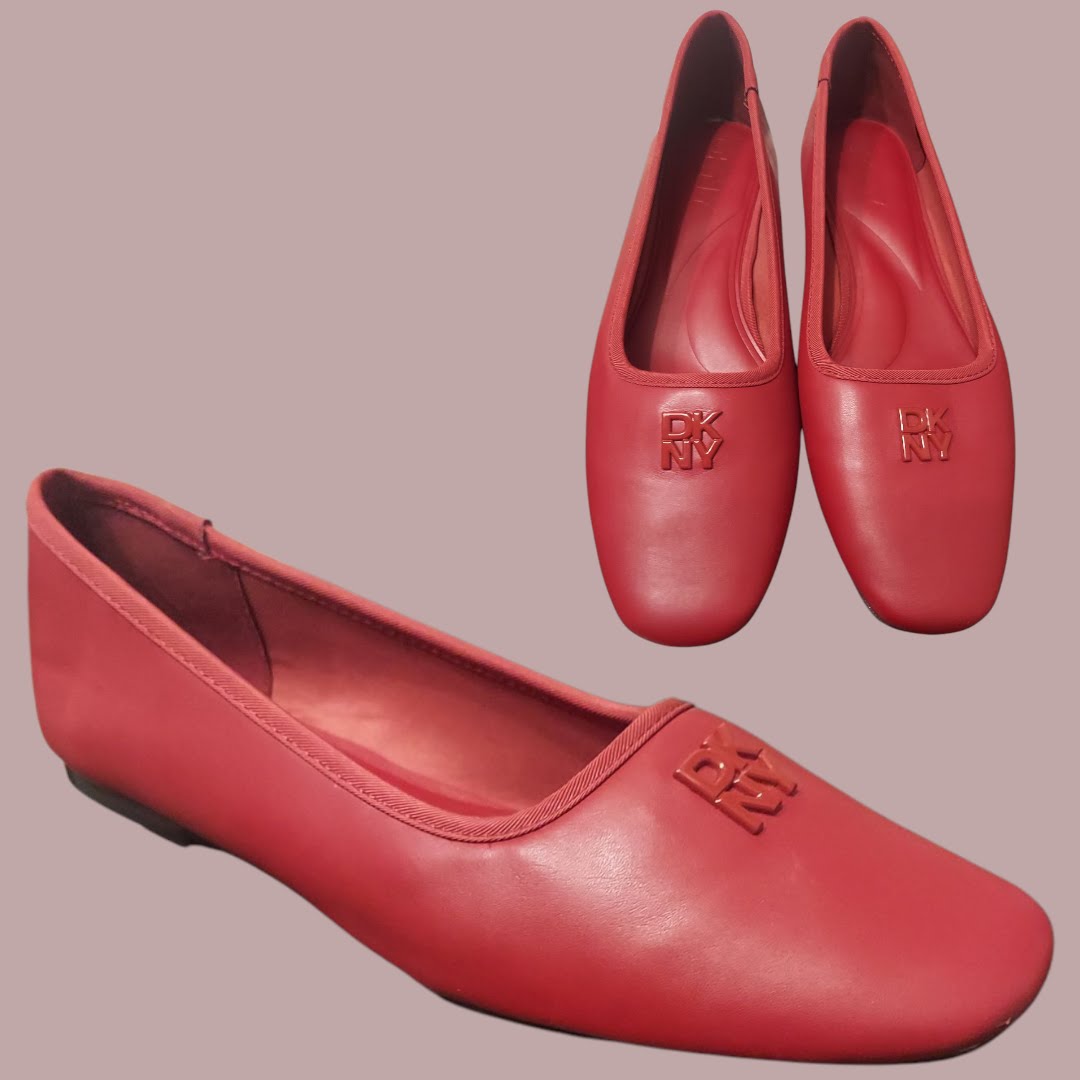 DKNY Red Casual Ballet Flats