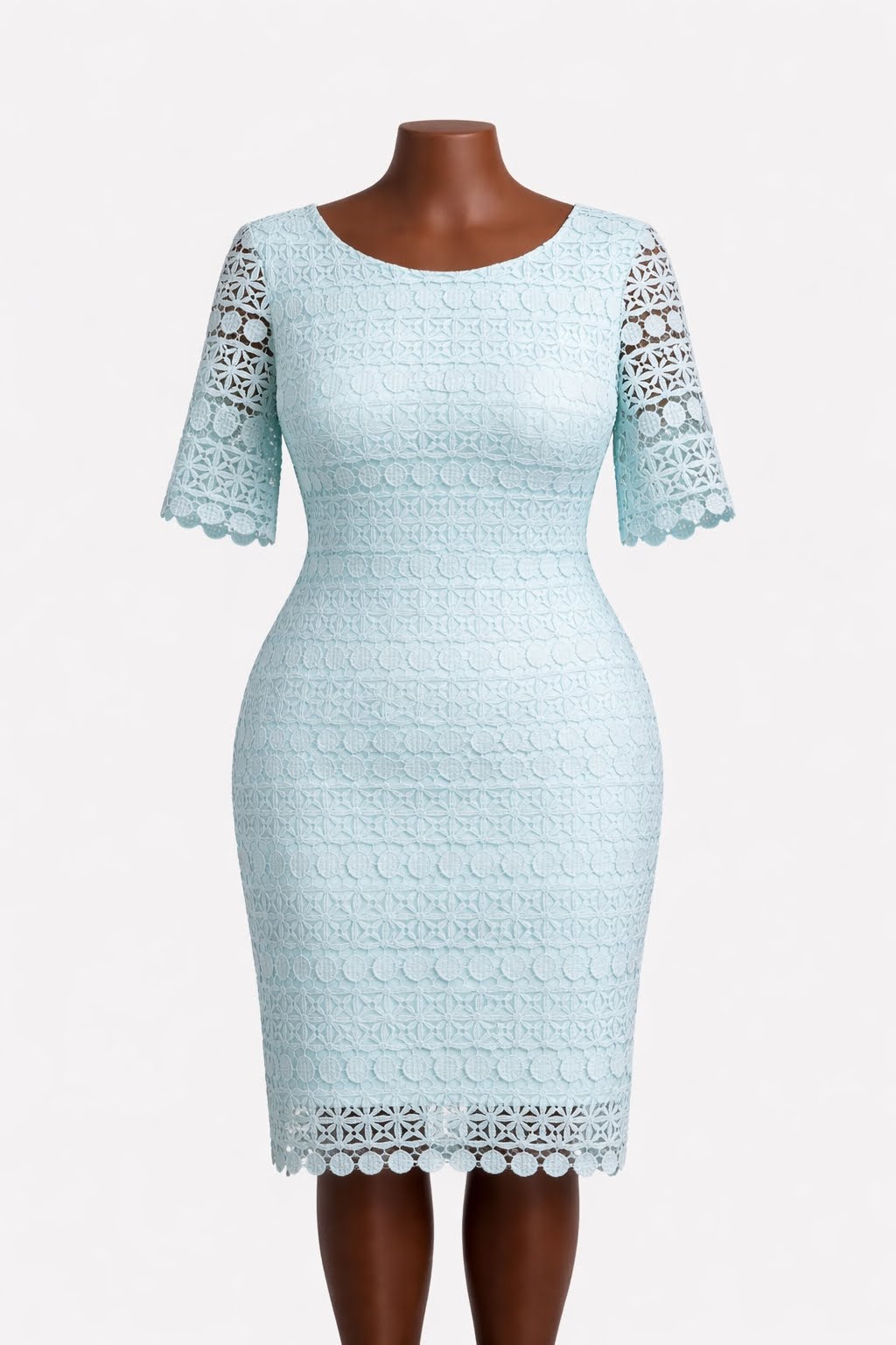 Light Turquoise Lace Dress Size L