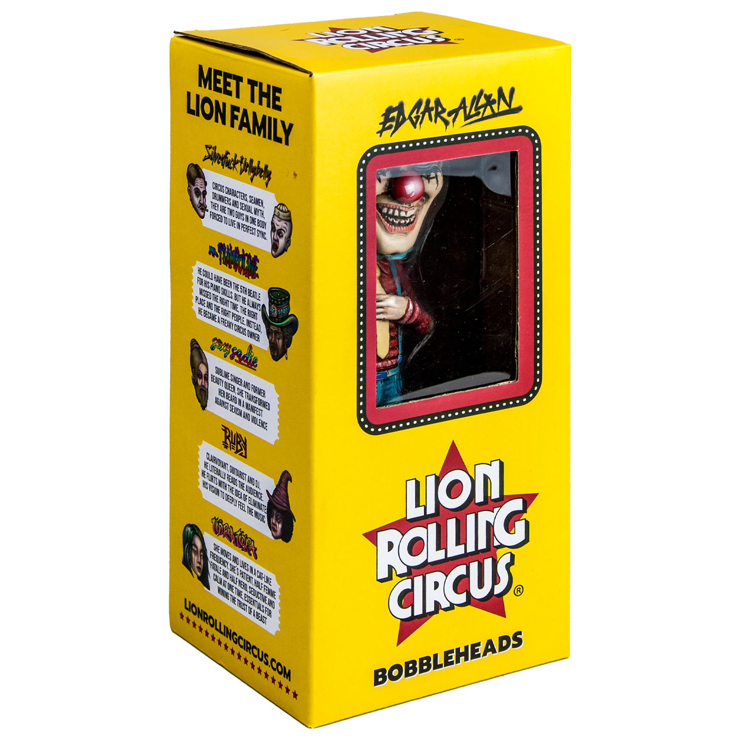 Muñeco ''EDGAR ALLAN'' x  Lion Rolling Circus