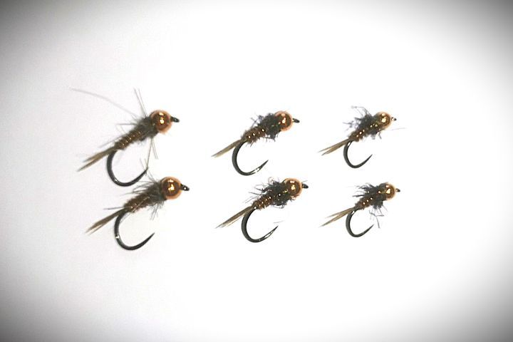 La série de 6 Nymphes "Tête cuivrée"