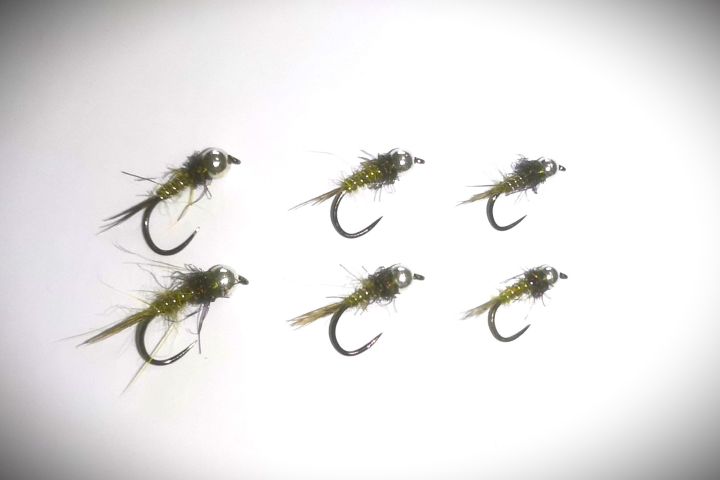 La série de 6 Nymphes "Olive"
