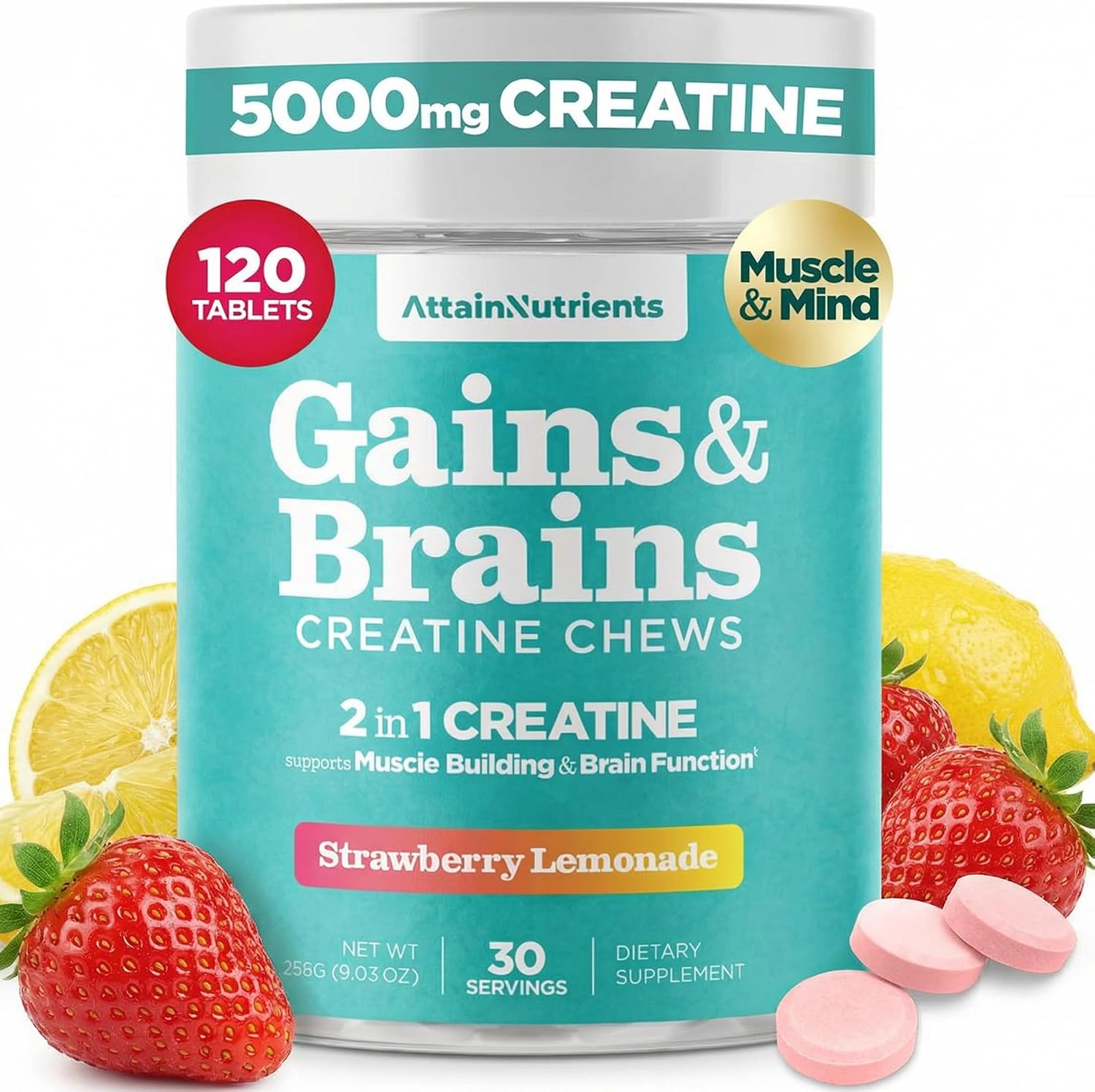 Gains & Brains Creatine Chews