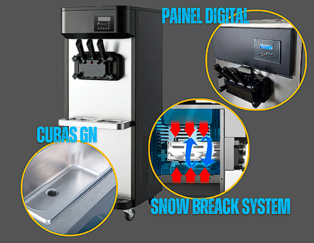 PRODUTORA DE SORVETE SOFT P-400 220V