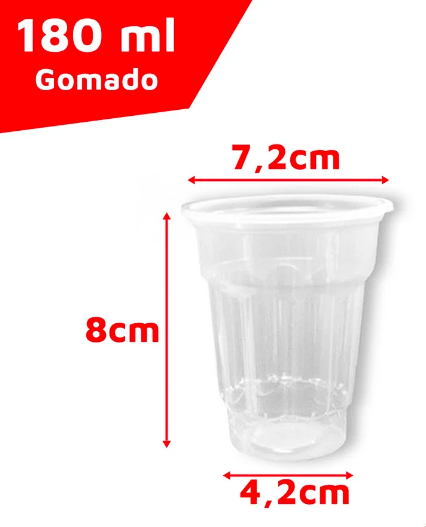 COPO SUNDAE 180ML GOMADO (C/ 200)