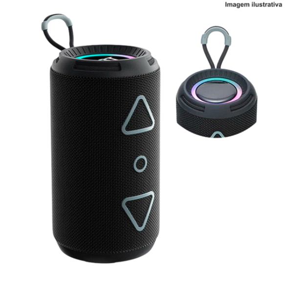 Caixa de Som Portatil Bluetooth Recarregavel 8w FM USB TF AUX (BM-S201)