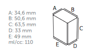FORMA GELO SABORIZADO CUBO (110ML) 14 CAVIDADES P/ MÁQ. 28 CAVIDADES - ATAFORMA