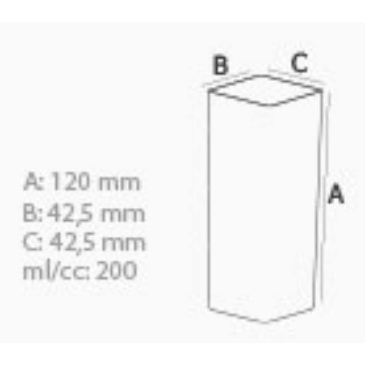 FORMA GELO SABORIZADO CUBO (200ML) 16 CAVIDADES P/ MÁQ. 28 CAVIDADES - ATAFORMA