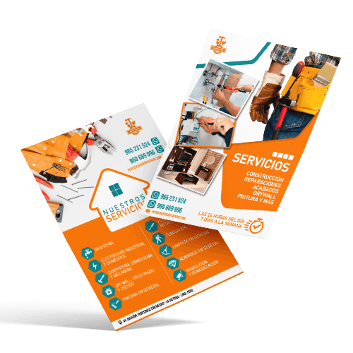 Impresión de banner, tarjetas y volantes publicitarios