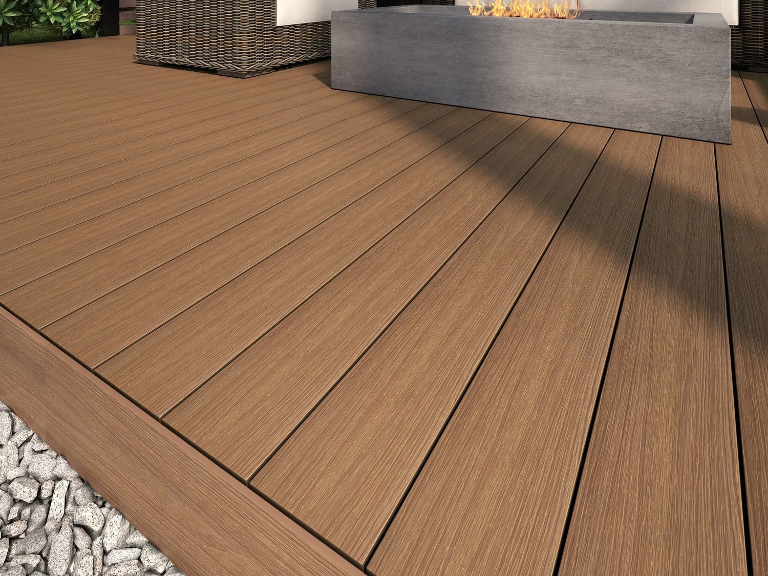 Deck WPC Exterior - Color Teak (2.90m x 14cm)