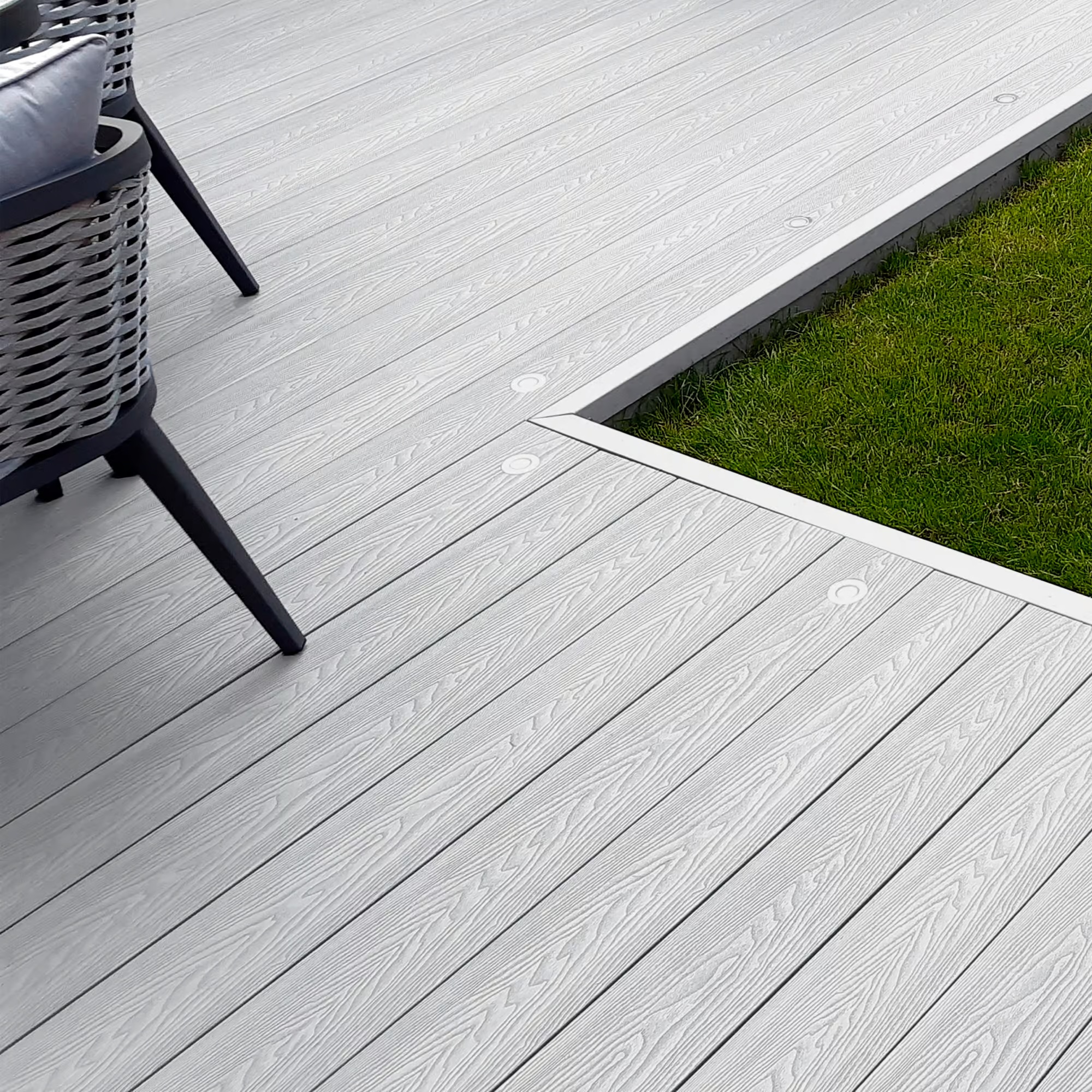 Deck WPC Exterior - Color Light Gray (2.90m x 14cm)
