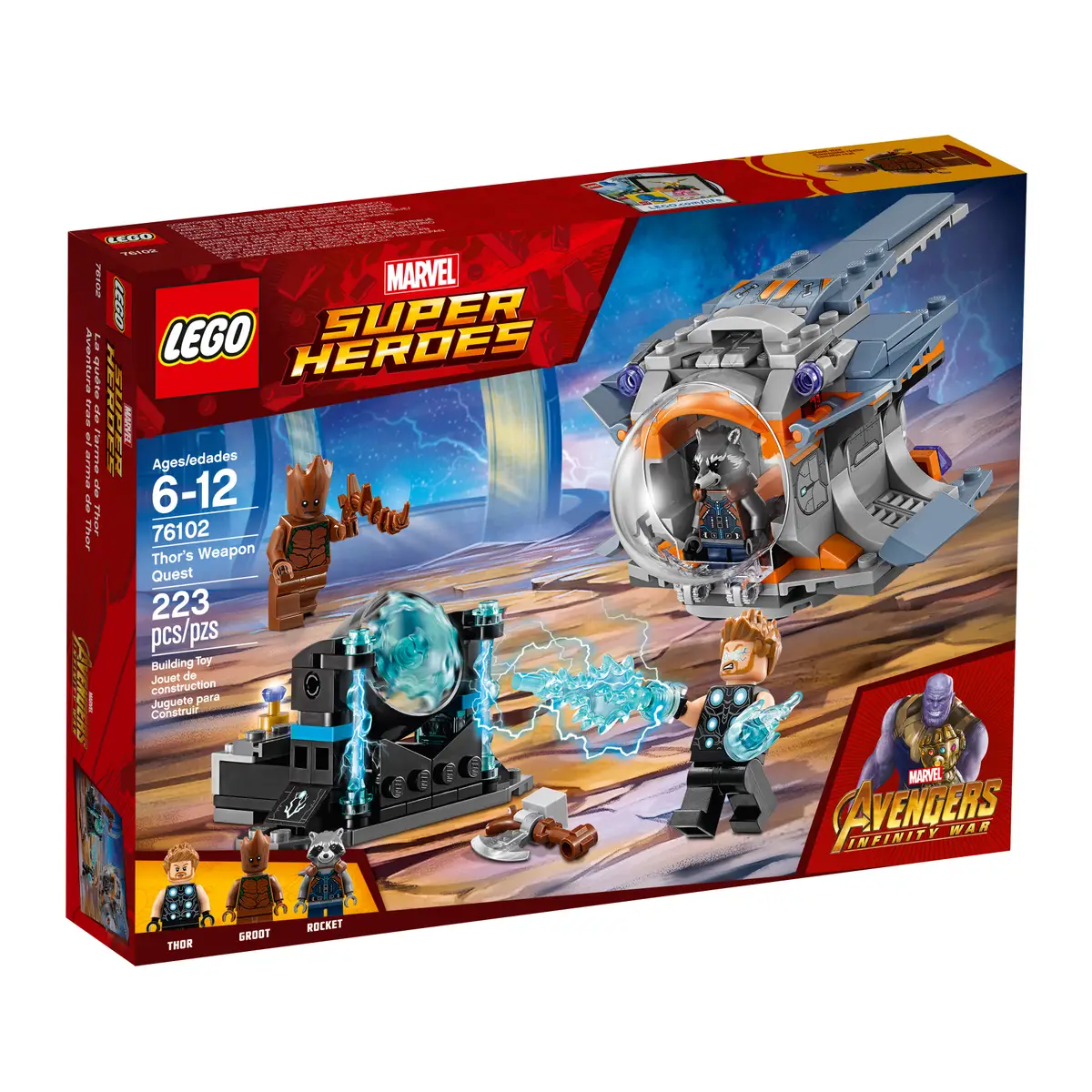 76102 LEGO Avengers Infinity War Thor's Weapon Quest