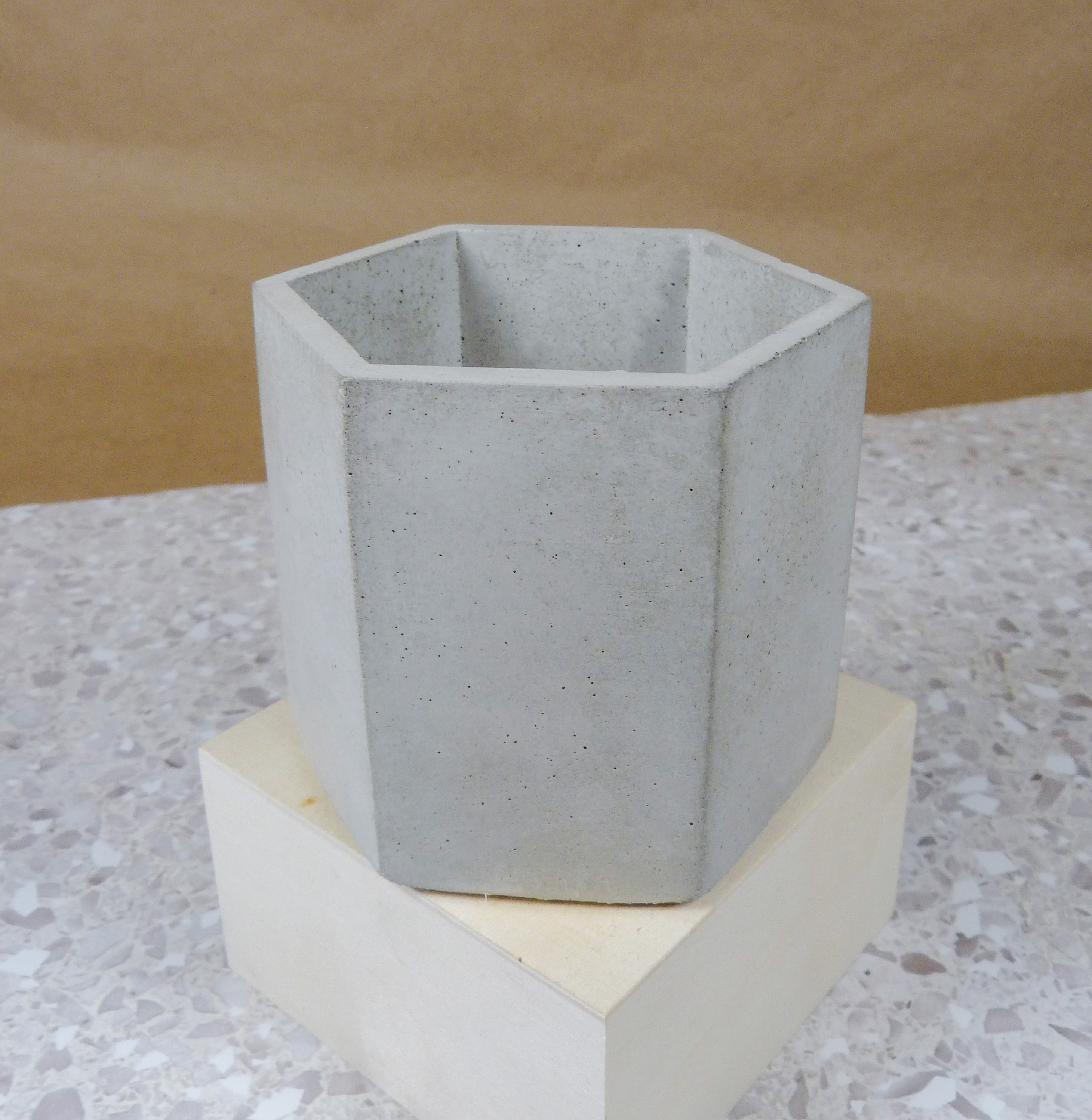 Tall hexagonal Plant holder