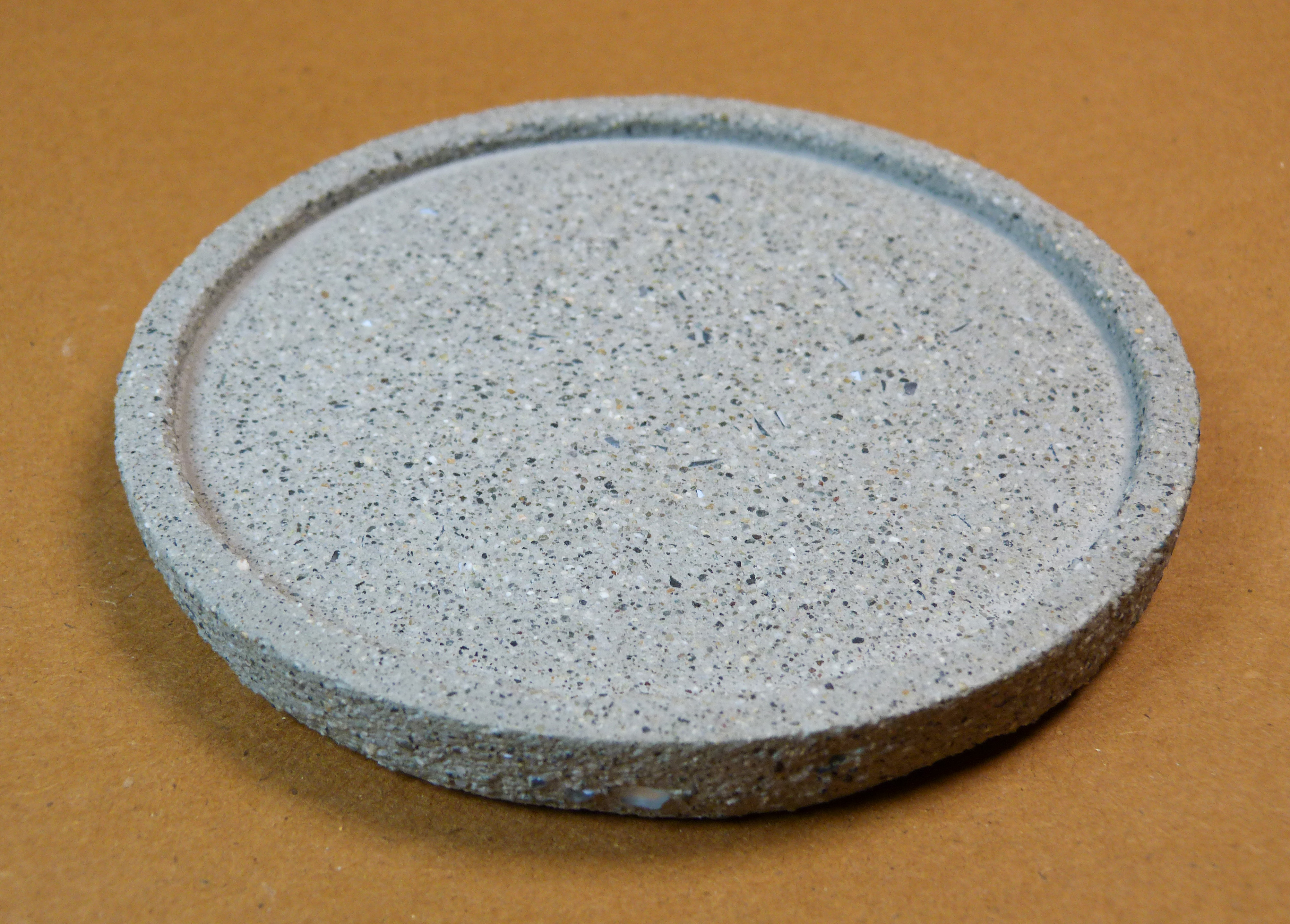 Grainy style rounded tray 