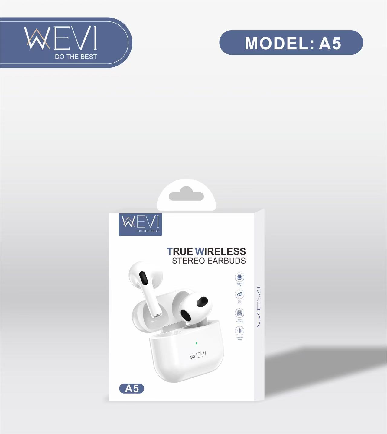 WEVI True Wireless Stereo Earbuds A5