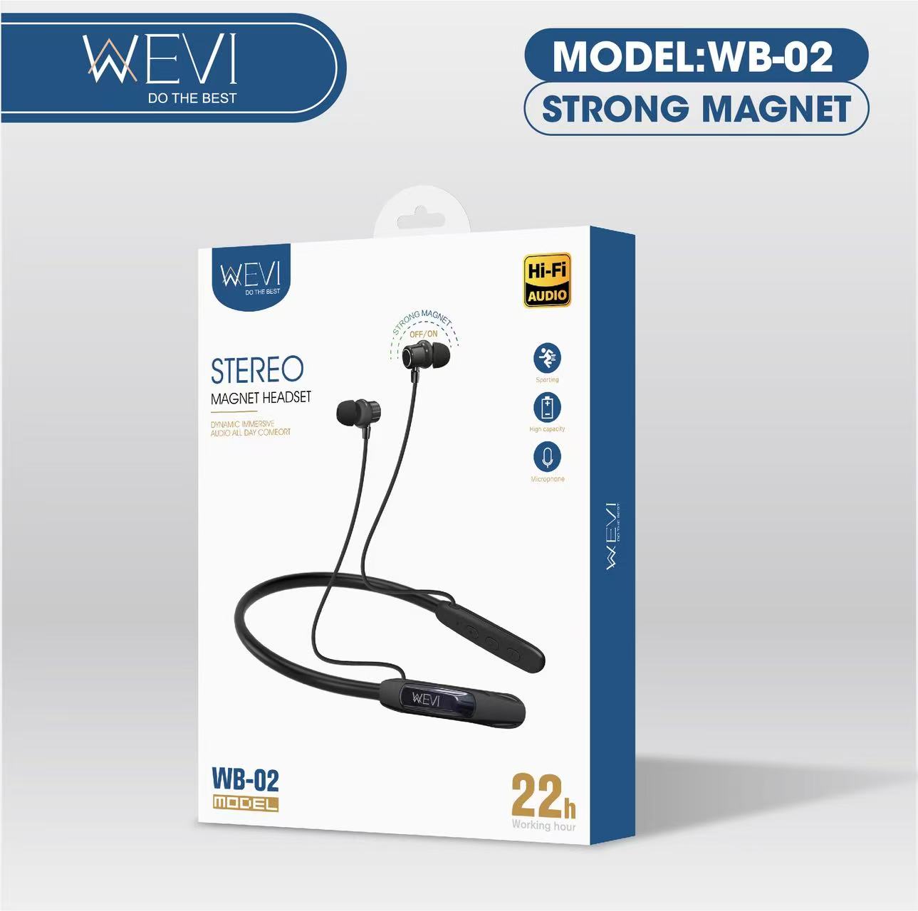 WEVI WB-02 Stereo Magnet Headset