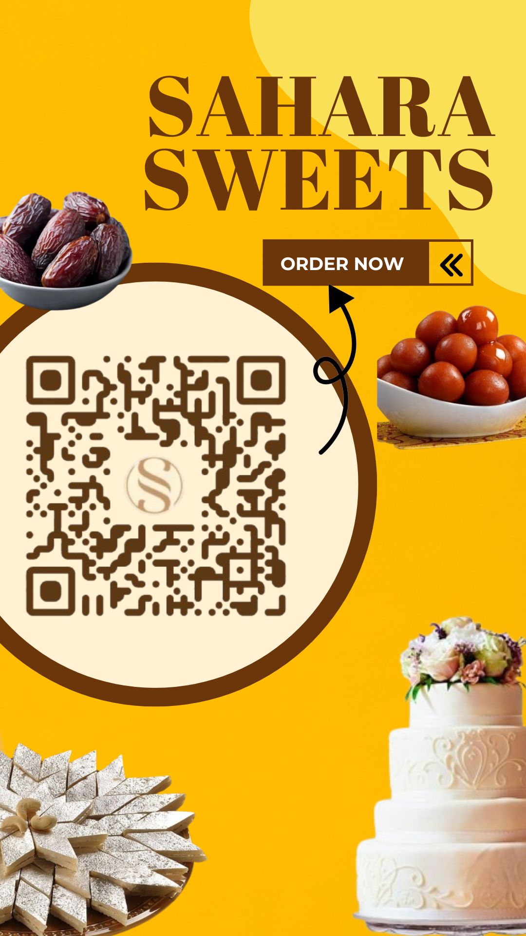 QR Code Sweet Shop Menu – Complete Digital Menu & Mini Website in One QR