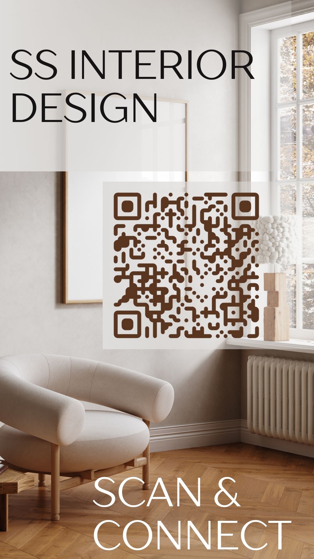 QR Code Interior Designer Profile – Showcase Designs, Portfolio & Services as a Mini Website