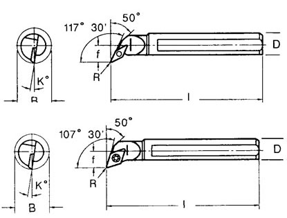 Boring Bars-SMALL SIZE S10M,12M,16Q,20R,25R SERIES