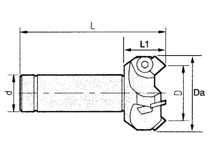 FACE End Mills,C-32-SE445-50,C32-SE445-63