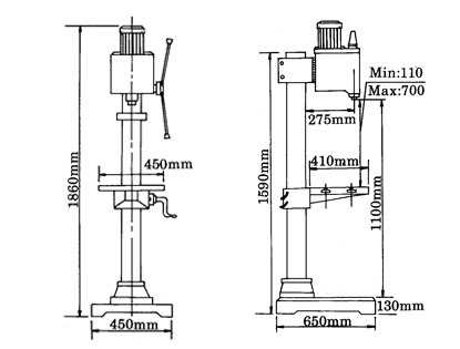 ALL GEARED HEAD DRILL PRESS (MACHINE)-DRILLINGGMB-400GS