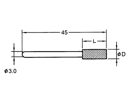 DIAMOND ABRASIVE MOUNTED POINTS - AIR TOOL,WG-30D
