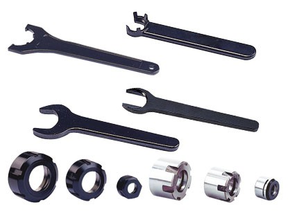 Clamping Nuts & Wrench For Collets ER-