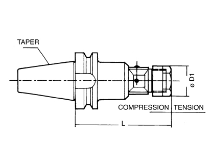 Expansible Tapping Holder, VET-SERIES ER